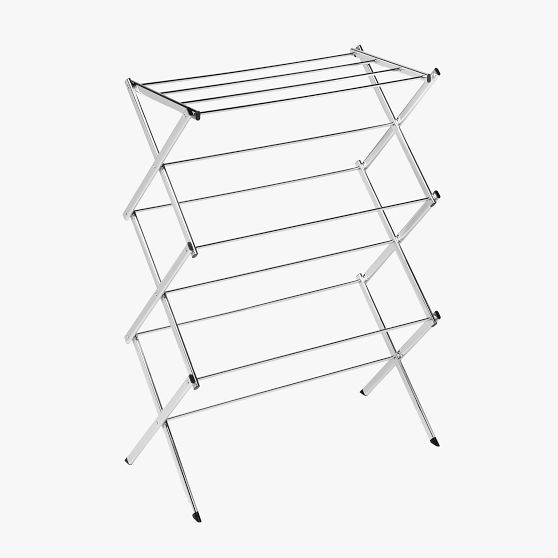 Collapsible Chrome Drying Rack | Pottery Barn Teen