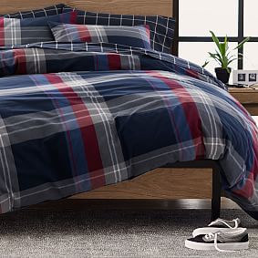 Walker Plaid Duvet Cover