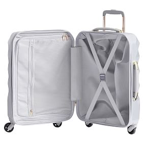 Luxe Hard-Sided Silver Carry-on Spinner