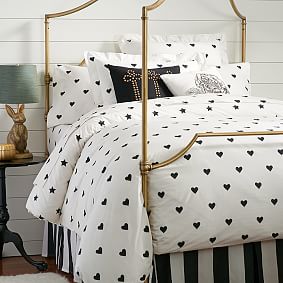 The Emily Meritt Heart And Star Girls Duvet Cover Pottery Barn Teen