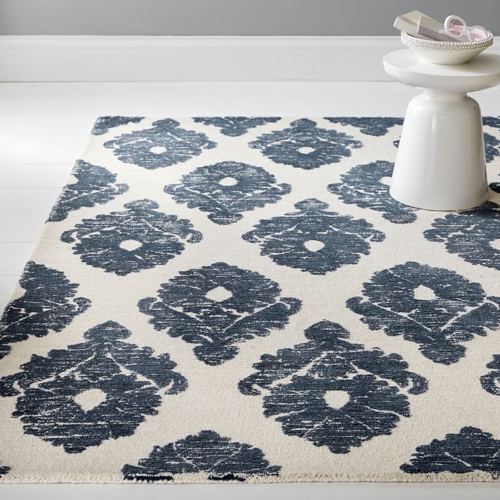 Blockprint Floral Rug | Teen Rug | Pottery Barn Teen