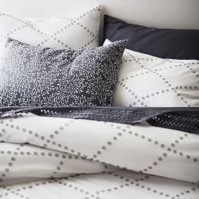 Textured Diamond Duvet Cover