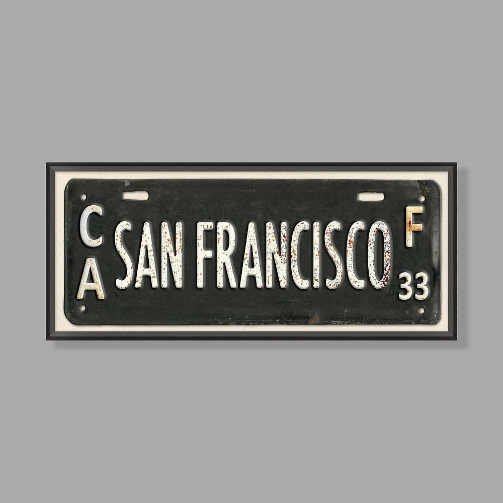 San Francisco Framed Art, 33.25&quot;x14.25&quot;