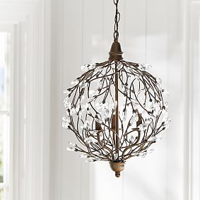 **NEW** Pottery Barn Glass Hanging Lit deals Sphere Battery Operated