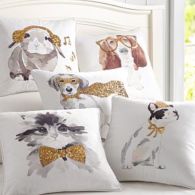 ASPCA Party Animals Pillow Covers Pottery Barn Teen