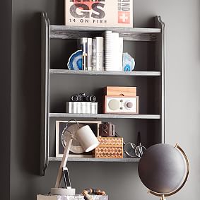 Beadboard Wall Bookcase