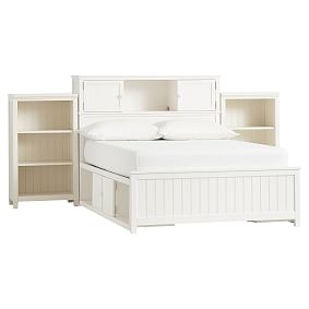 Beadboard Storage Bed &amp; Medium Tower Set