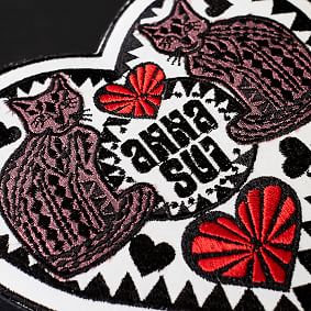 Anna Sui Embroidered Heart Jewelry Box