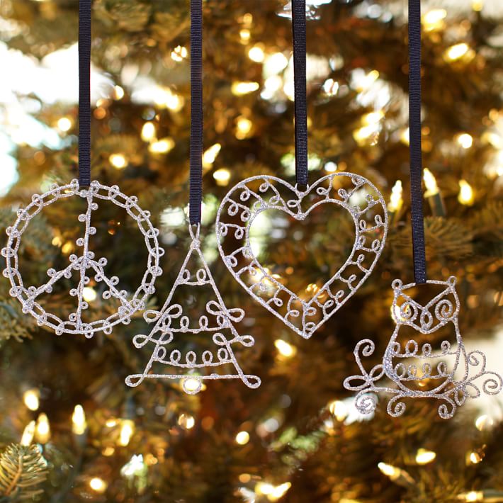 Wire Icon Ornaments