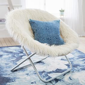 Pottery barn fuzzy chair discount