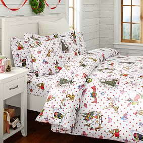 Pottery Barn Dr. Seuss's The hotsell Grinch™ Flannel Dot Duvet F/Q