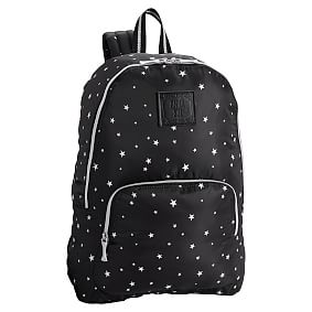 Black backpack with stars on sale