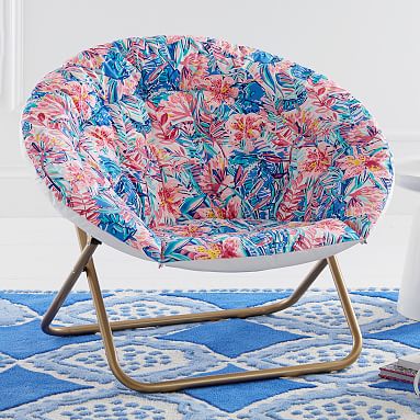 Lilly Pulitzer Round Chair Slathouse Soiree Pottery Barn Teen