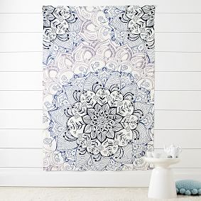 Floral Mandala Tapestry