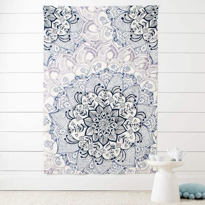 Floral Mandala Tapestry