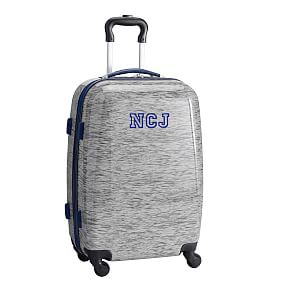 Hard-Sided Gray Static Carry-On Spinner