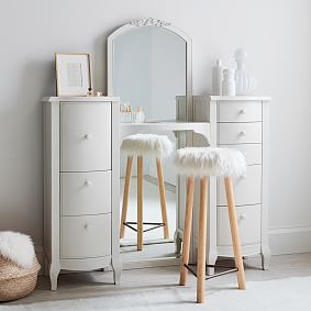 Lilac Standing Vanity Table Teen Vanity Sets Pottery Barn Teen