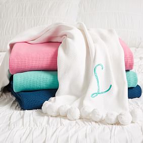 Pom Pom Organic Throw