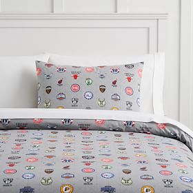 Pottery barn teen NBA eastern queen size sheet set authentic pbteen