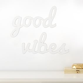 Good Vibes Wood Word D&#233;cor