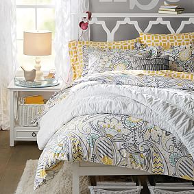 Pottery Barn Paisley Duvet Cover & Matching sale Shams