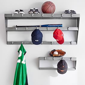 Locker Shelf with Hooks