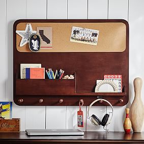 Wood Study Wall Organizer