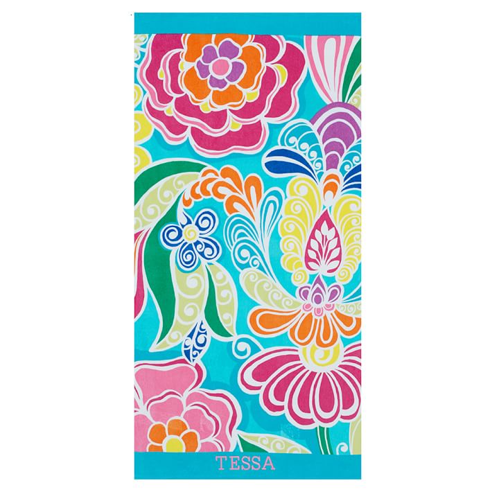 Boardwalk Bloom Beach Towel