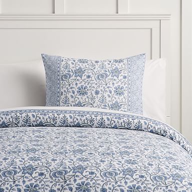 PB Pottery Barn Dorm selling Duvet Cover Twin Floral Multicolor 100% Cotton