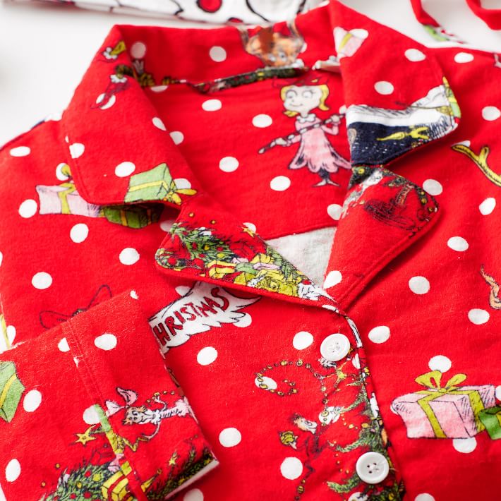 Grinch flannel pajamas sale