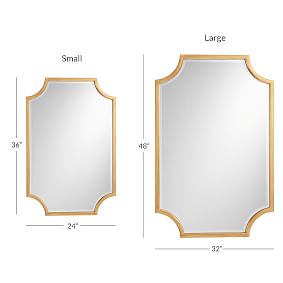 Scallop Gold Leaf Mirror