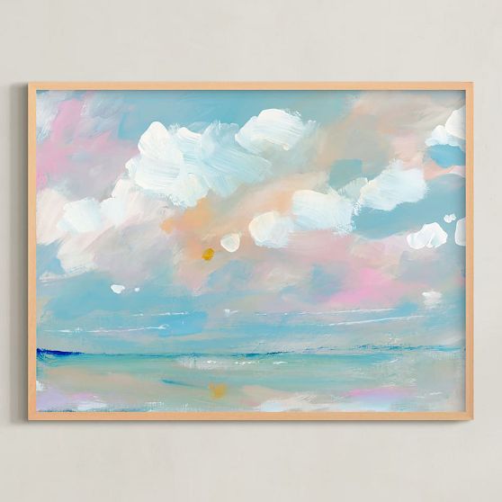 Minted® Turquoise Beach Wall Art Pottery Barn Teen