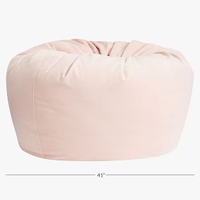 Performance Everyday Velvet Rose Bean Bag Chair Slipcover