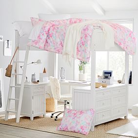 Beadboard Full Loft Bed