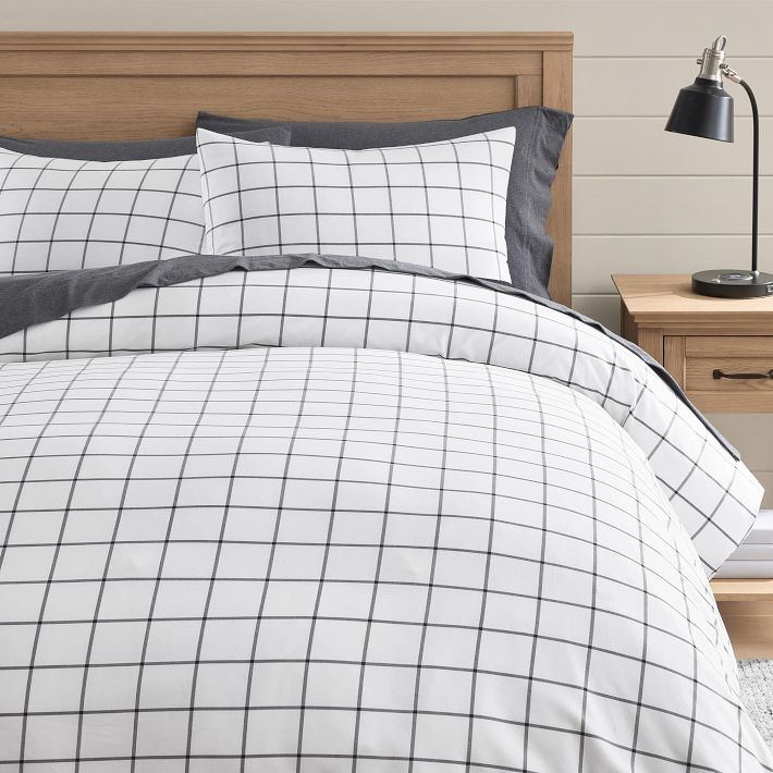 Boxter Plaid Organic Duvet Cover