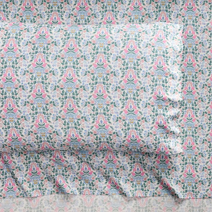 QUEEN Mila Floral Organic Sheet Set