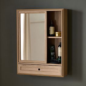 Get-Ready Vanity With Sliding Mirror (20&quot;x26&quot;)