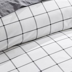 Boxter Plaid Organic Duvet Cover