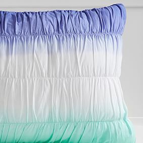 Surf Dip Dye Ruched Duvet Cover