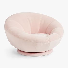 Performance Everyday Velvet Rose Groovy Swivel Chair