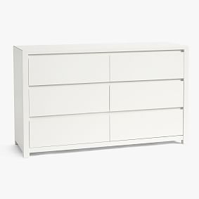 Costa 6-Drawer Wide Dresser, Simply White