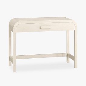 Clio Rounded Writing Desk, Bleached Bone