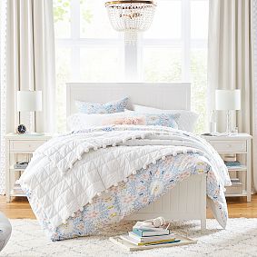 Beadboard Basic Bed &amp; Nightstand Set