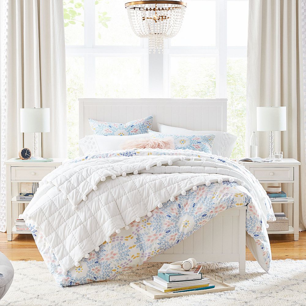 Beadboard Basic Bed &amp; Nightstand Set