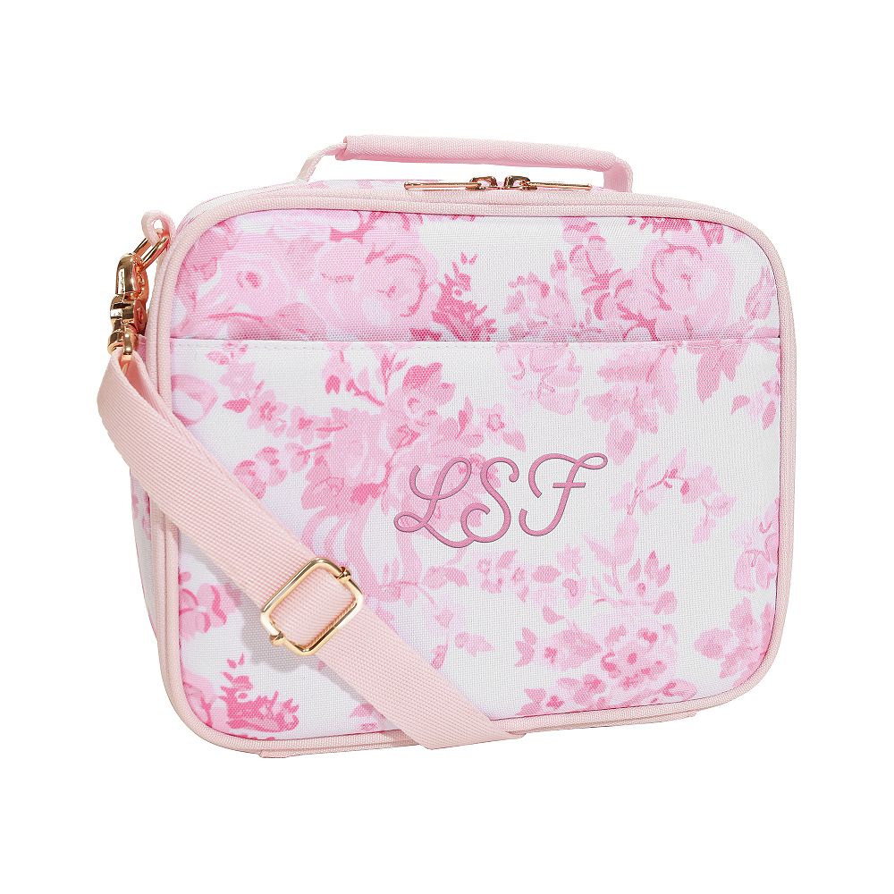 Gear-Up LoveShackFancy Pink Damask Cold Pack Lunch Box