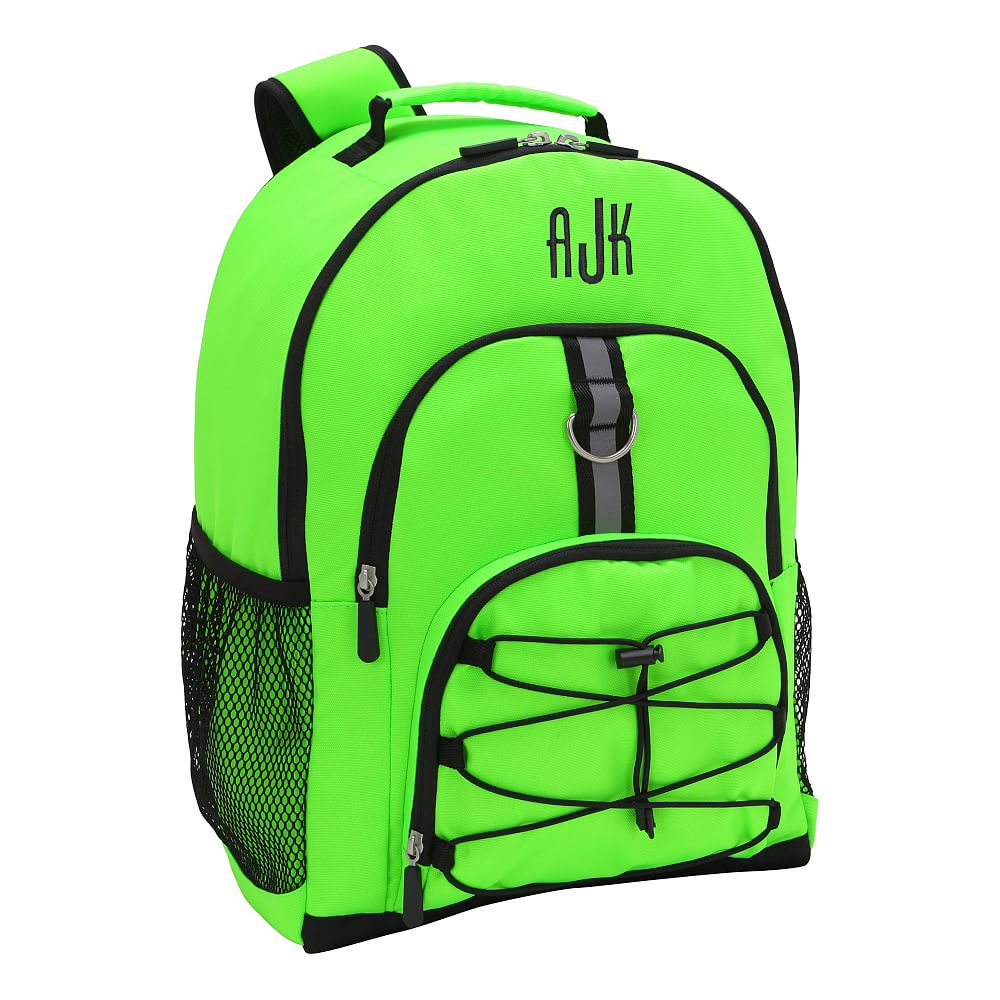 Gear-Up Neon Green Solid  Backpack
