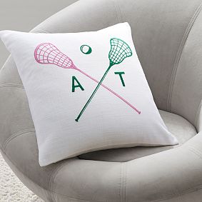 Lacrosse Monogram Pillow Cover