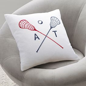 Lacrosse Monogram Pillow Cover