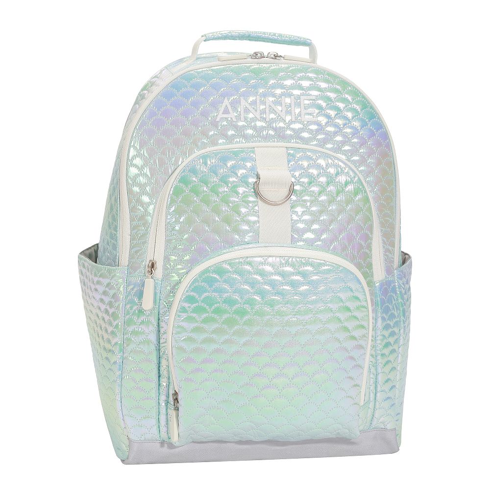 Gear-Up Aqua Scallop Metallic Backpack