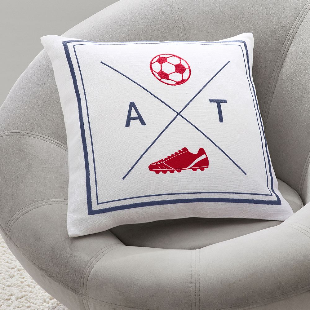 Soccer Monogram Pillow Cover